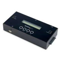 StarTech 1:1 Standalone Hard Drive Duplicator and Eraser, SAS/SATA HDD/SSD Cloner/Copier & Disk Eraser/Sanitizer/Wiper, Toolless, TAA