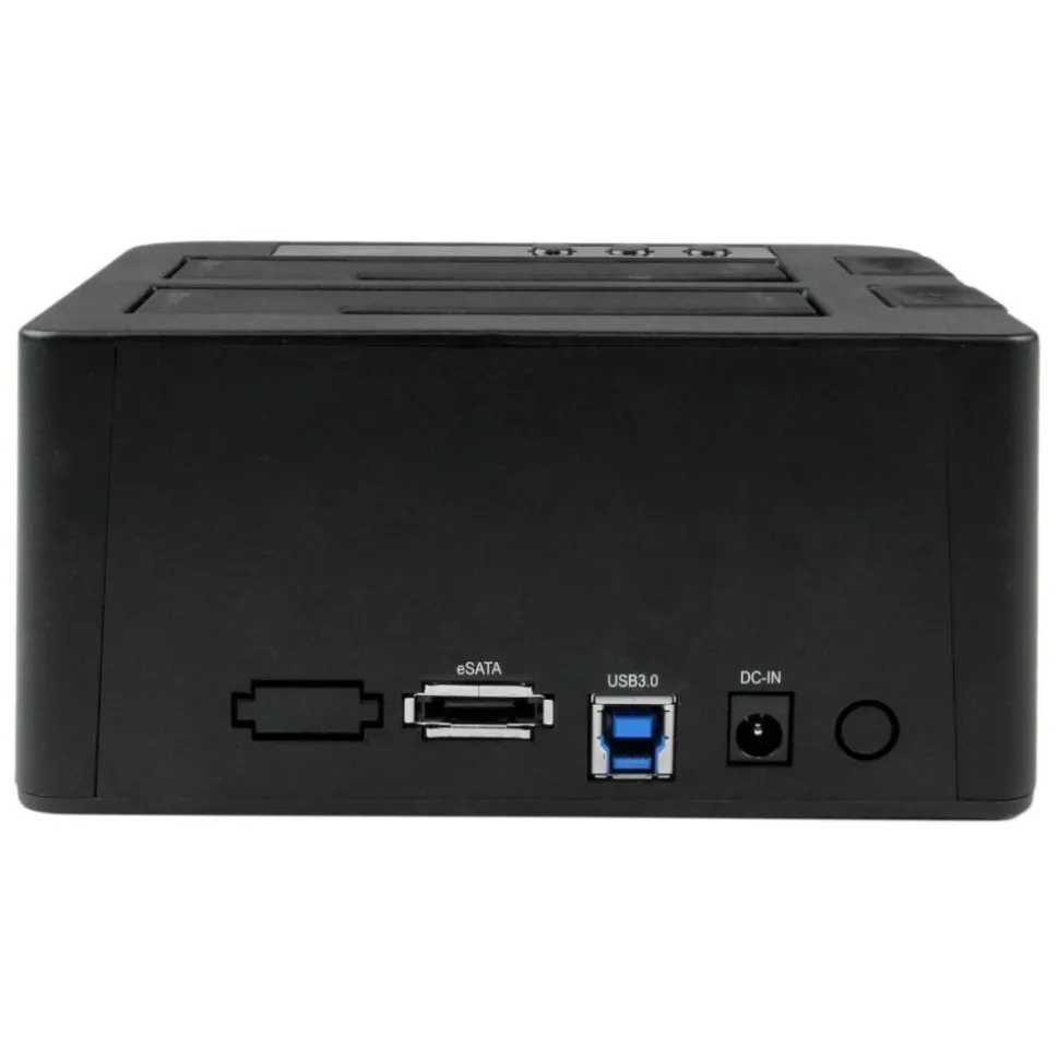 StarTech Standalone Hard Drive Duplicator Dock, External Dual Bay HDD/SSD Cloner/Copier, USB 3.0 / eSATA, SATA Disk Cloning / Recovery