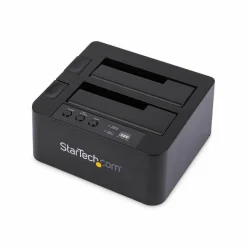 StarTech Standalone Hard Drive Duplicator Dock, External Dual Bay HDD/SSD Cloner/Copier, USB 3.0 / eSATA, SATA Disk Cloning / Recovery