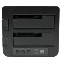 StarTech Standalone Hard Drive Duplicator Dock, External Dual Bay HDD/SSD Cloner/Copier, USB 3.0 / eSATA, SATA Disk Cloning / Recovery