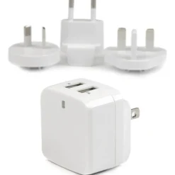 StarTech Travel USB Wall Charger - 2 Port - White - Universal Travel Adapter - International Power Adapter - USB Charger