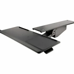 StarTech Under Desk Keyboard Tray, Height Adjustable Keyboard and Mouse Tray (10" x 26"), Ergonomic Computer Keyboard Tray w/Mouse Pad