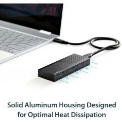 StarTech USB-C (10Gbps) to M.2 NVMe SSD Enclosure, Portable M.2 PCIe Aluminum Case, 1GB/s Read & Write, Mac & PC, TAA