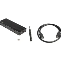 StarTech USB-C (10Gbps) to M.2 NVMe SSD Enclosure, Portable M.2 PCIe Aluminum Case, 1GB/s Read & Write, Mac & PC, TAA
