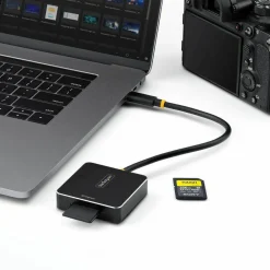 StarTech USB-C SD Express Card Reader, Portable USB 3.2 (10Gbps) Memory Card Reader, USB Type-C to Secure Digital 7.1 Adapter