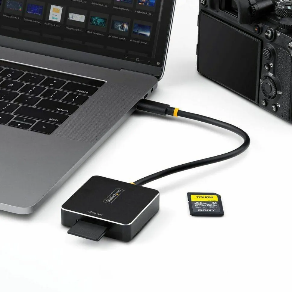 StarTech USB-C SD Express Card Reader, Portable USB 3.2 (10Gbps) Memory Card Reader, USB Type-C to Secure Digital 7.1 Adapter