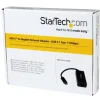 StarTech USB C to Gigabit Ethernet Adapter - Thunderbolt 3 - 10/100/1000Mbps - Black