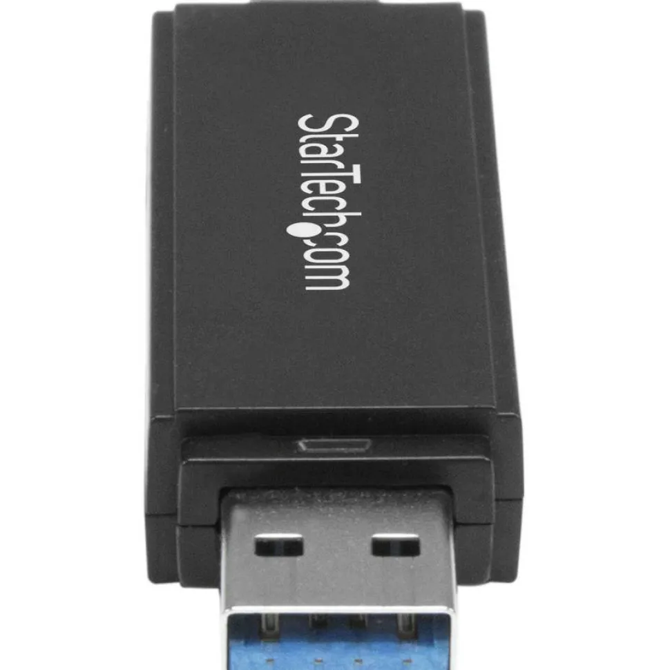 StarTech USB 3.0 Memory Card Reader for SD and microSD Cards - USB-C and USB-A - Portable USB SD and microSD Card Reader