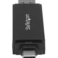StarTech USB 3.0 Memory Card Reader for SD and microSD Cards - USB-C and USB-A - Portable USB SD and microSD Card Reader