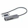 StarTech USB 3.0 Multi-Media Memory Card Reader, SD/microSD/CompactFlash, USB-C 5Gbps External Card Reader with Attached USB-A Adapter