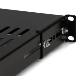 StarTech 1U 19.5 to 38in Adjustable Mounting Depth Vented Rack Mount Shelf, 175lbs / 80kg, 27.5in Deep, TAA