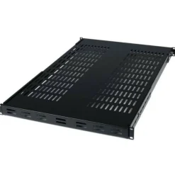 StarTech 1U 19.5 to 38in Adjustable Mounting Depth Vented Rack Mount Shelf, 175lbs / 80kg, 27.5in Deep, TAA