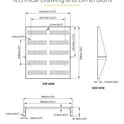 StarTech 2U Vented Server Rack Shelf - Center Mount Fixed 20