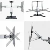 StarTech VESA TV Wall Mount, Adjustable Full Motion TV Wall Mount For 23"-55" Displays, Extendable/Tilting/Swivel TV Wall Mount