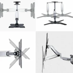 StarTech VESA TV Wall Mount, Adjustable Full Motion TV Wall Mount For 23"-55" Displays, Extendable/Tilting/Swivel TV Wall Mount