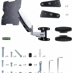 StarTech VESA TV Wall Mount, Adjustable Full Motion TV Wall Mount For 23