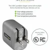 StarTech 30W USB-C Wall Charger, Portable GaN Charger with USB Power Delivery Fast Charging, 6ft Cable, USB-C Charger