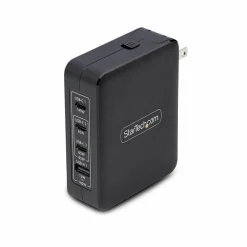 StarTech 140W USB-C Wall Charger, 3x USB-C/1x USB-A, PD 3.1 Portable GaN Power Adapter for MacBook Pro/Max/Dell XPS/Inspiron/Precision