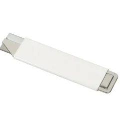 Steel Box Cutters, White, Pack Of 12