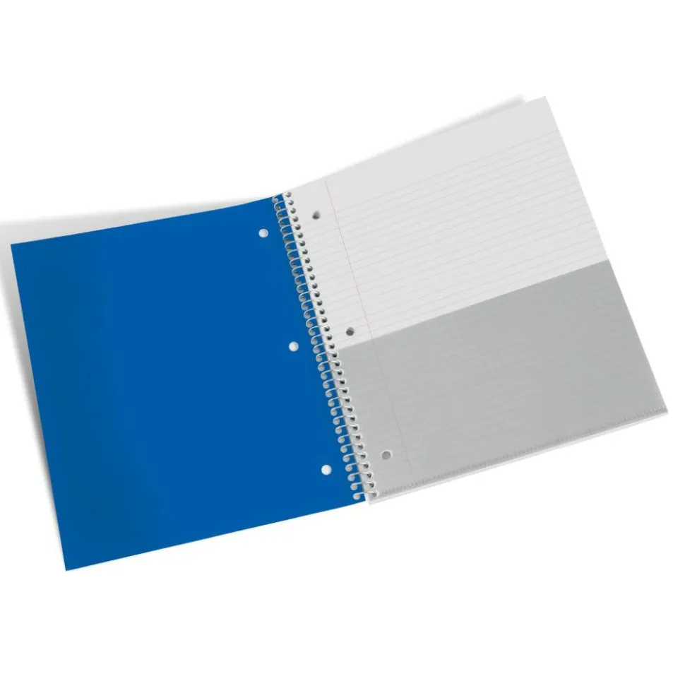 Stellar Poly Notebook, 8-1/2" x 11", 1 Subject, College Ruled, 100 Sheets, Blue