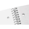 Stellar Poly Notebook, 8-1/2" x 11", 5 Subject, College Ruled, 200 Sheets, Blush