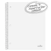 Stellar Poly Notebook, 8-1/2" x 11", 1 Subject, College Ruled, 100 Sheets, White