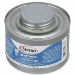 Sterno Handy Wick Chafing Fuel, Diethylene Glycol, 6 Hour Burn, 7.11 oz Can, 24/Carton