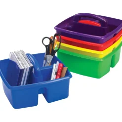 Storex Small Art Caddies, 3 Sections, 9.25