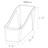 Storex Small Book Bin, Black (6 units/pack)