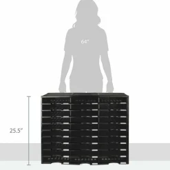 Storex Stackable Literature Sorter - 15000x Sheet - 30 Compartment(s) - Compartment Size : 9.50