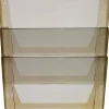 Storex Stacking Letter Size Wall Pockets, 7"H x 16"W x 4"D, Smoke, Pack Of 3 Wall Pockets