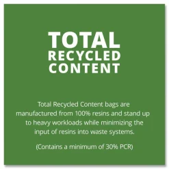 Stout 1.5 mil Trash Bags, 65 gal, 50