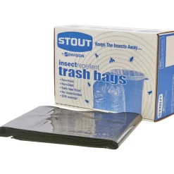 Stout Pest-Guard 2.00-mil Insect Repellent Trash Bags, 55 Gallons, 37