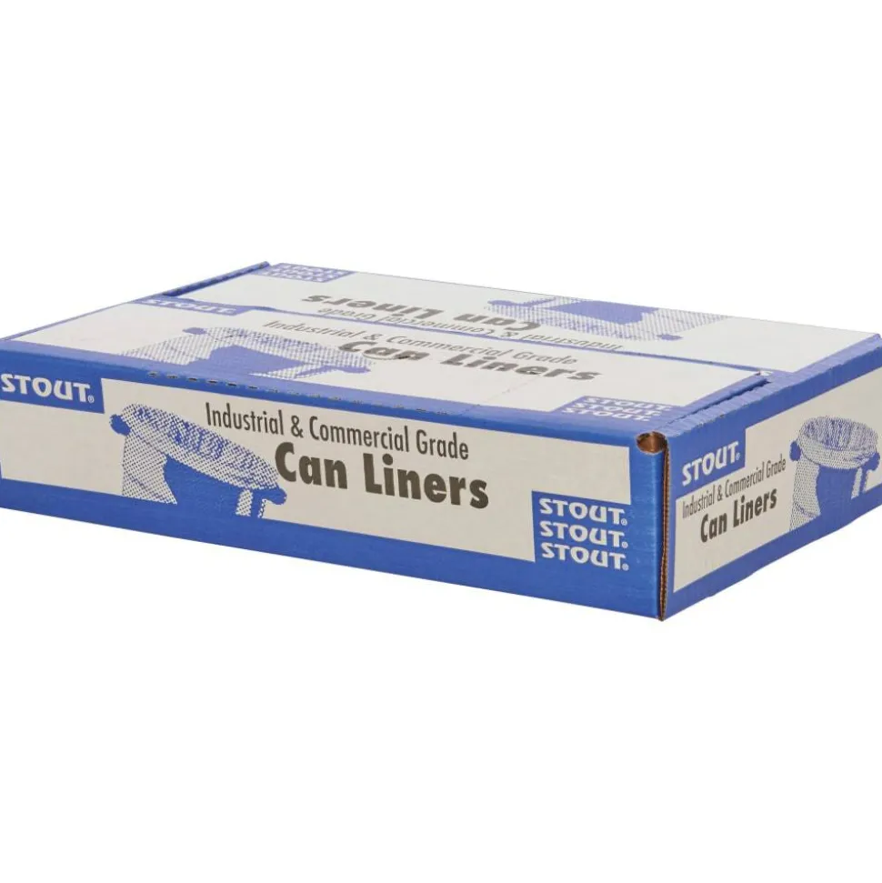 Stout Trash Bags, 1-mil, 7 - 10 Gallons, 24" x 24", Brown, Carton Of 250