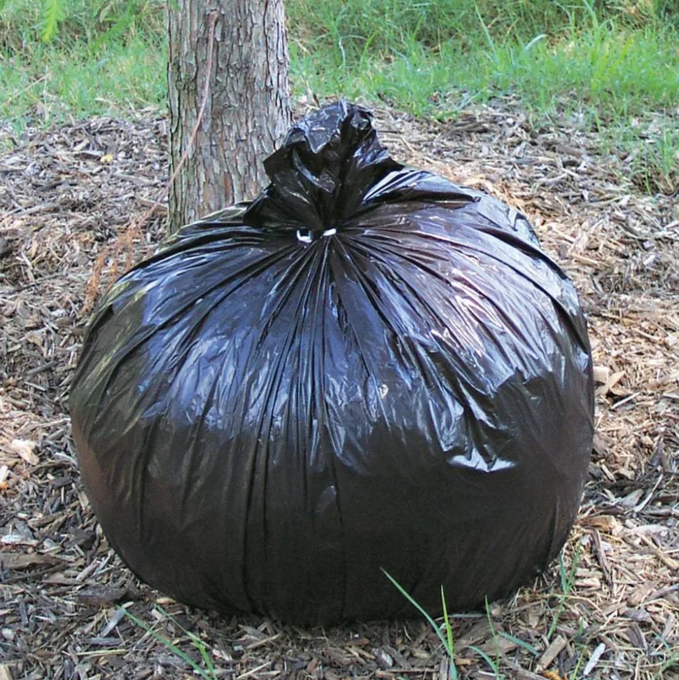 Stout Trash Bags, 1-mil, 7 - 10 Gallons, 24" x 24", Brown, Carton Of 250