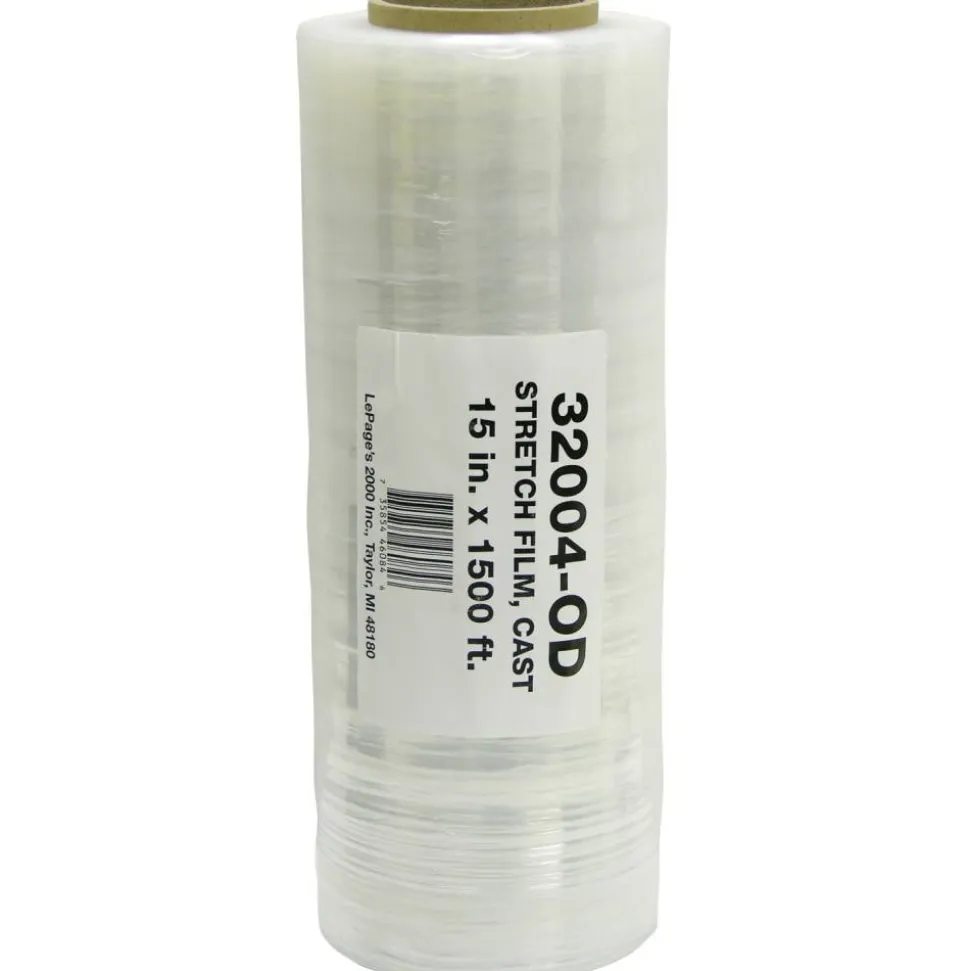 Stretch Wrap Film, 15" x 1500' Roll, Clear