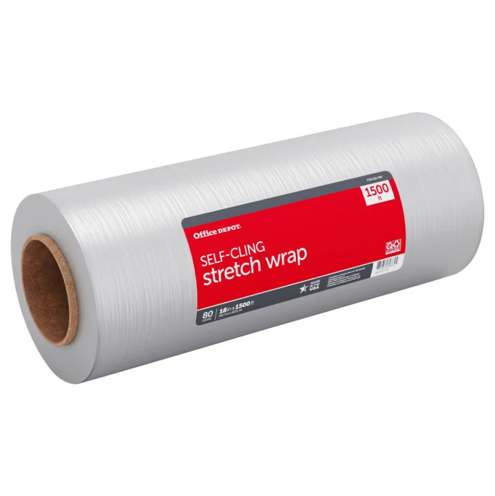 Stretch Wrap Film, 18" x 1500' Roll, Clear