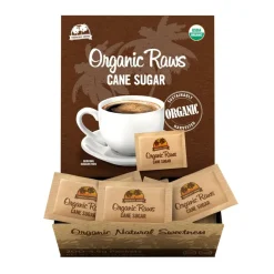 Sugar Foods Organic Raw Cane Sugar Packets, Box Of 200 Packets