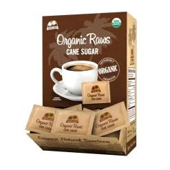 Sugar Foods Organic Raw Cane Sugar Packets, Box Of 200 Packets