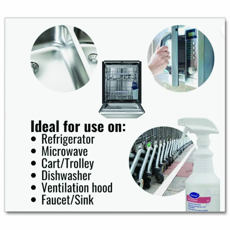 Suma Inox D7, 32 oz Spray Bottle, 6/Carton