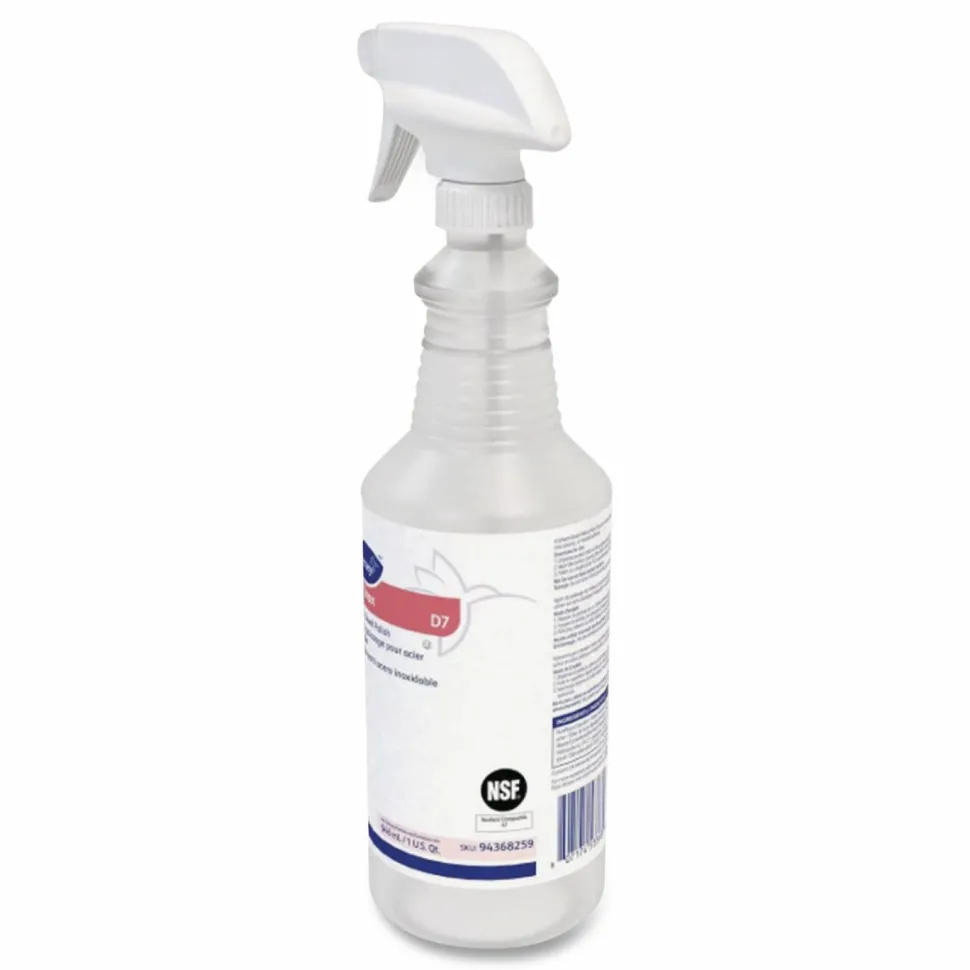 Suma Inox D7, 32 oz Spray Bottle, 6/Carton