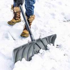 Suncast Steel Core Snow Pusher with Wear Strip, 24" Width, 57.55" Length, 6/Carton