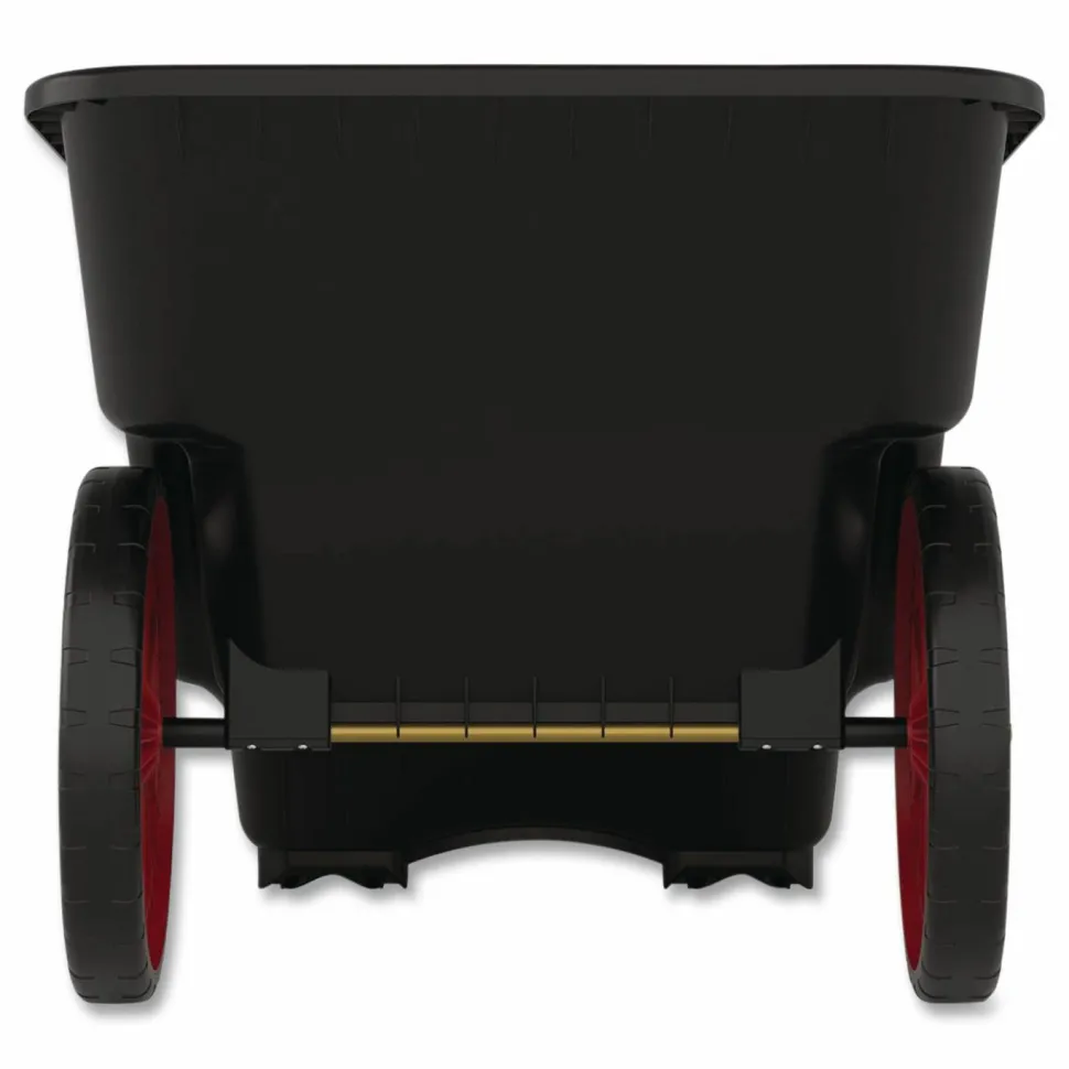 Suncast Commercial 9 cu ft Yard Cart, 28 x 49.5 x 27.5, Resin, Black