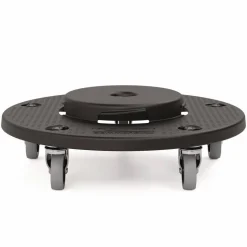 Suncast Commercial Utility Trash Can Dolly, 350 lb Capacity, 20.75" x 6.5", Black, 2/Pack
