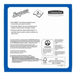 Surpass Facial Tissue for Business, Pop-Up Box, 2-Ply, White, 90 Sheets/Box, 36 Boxes/Carton