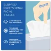 Surpass 2-Ply Facial Tissues, 45% Recycled, FSC Certified, White, 125 Per Box, Pack Of 60