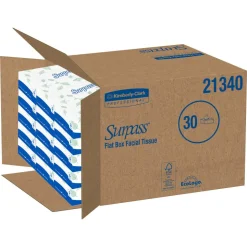 Surpass 2-Ply Facial Tissue, Unscented, 100 Tissues Per Box, Case of 30 Boxes