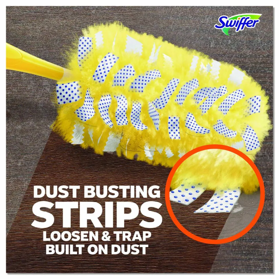 Swiffer 360° Duster Refills, Yellow, 6 Refills Per Box, Carton Of 4 Boxes