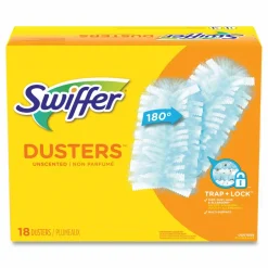 Swiffer Dusters Refill, Fiber Bristle, Light Blue, 18/Box
