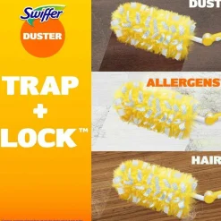 Swiffer Heavy Duty Dusters Starter Kit, Handle Extends to 3 ft, 1 Handle with 12 Duster Refills
